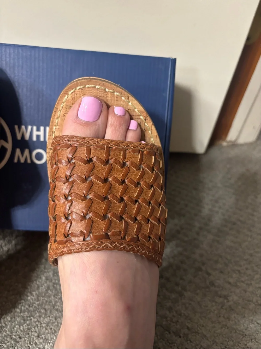 WHITE MOUNTAIN women ChargesWedge Sandal 9.5M brand new sift